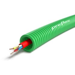 PREFLEX SAFE - Preflex safe tube précâblé 16mm LS0H vert + signalisation SGG 4X0