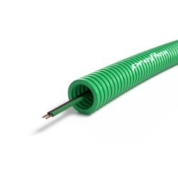 PREFLEX SAFE - Preflex safe tube précâblé 20mm LS0H vert + haut parleur LS 2X2