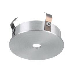 PSM LIGHTING - cassette encastrable pour spot ou suspension - rond - sans transfo alu satiné - CASONO.14