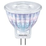 Ampoule LED spot MR11 GU4 2,3W 2700K 36°, finition autre