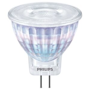 Ampoule LED spot MR11 GU4 2,3W 2700K 36°, finition autre