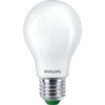 Ampoule LED E27 A60 5,2W 3000K 1095 lm, finition blanc
