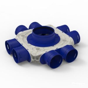 Renson - Easyflex plenum coudé Ø160 8xØ90 - G0013227