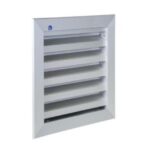 Renson - Grille murale 411 - dimensions: L400xH400mm - anodisé naturel - 9086