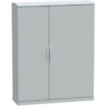SAREL - Boîtier au sol poly. vers. PLAZT avec plinthe ouvrante+auvent 1500x1250x420 IP44 - NSYPLAZT15124G