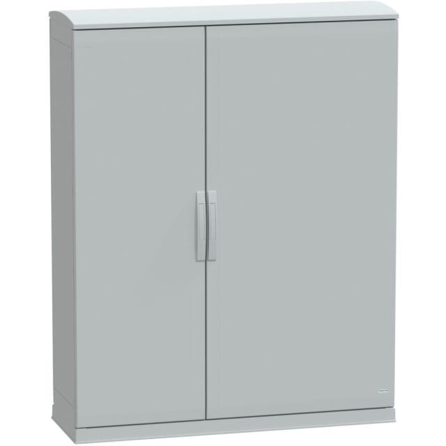 SAREL - Boîtier au sol poly. vers. PLAZT avec plinthe ouvrante+auvent 1500x1250x420 IP44 - NSYPLAZT15124G