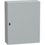 Détails visibles de Coffret mural acier porte pleine 1000x800x300 pour Armoires étanches