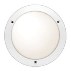 Détails visibles de Applique hublot ronde E27 détecteur HF IP54 blanc pour Hublot