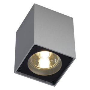 Spot de plafond cube GU10 gris argent DICE, dimensions Non vérifié