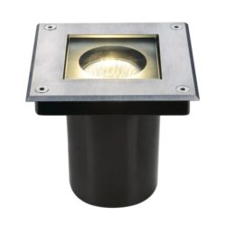 SLV Belgium - Dasar Square GU10 spot encastré sol 35W 230V IP67 couverture inox - 229374