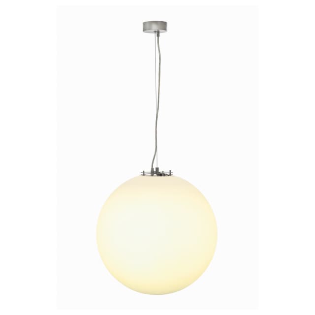 SLV Belgium - Rotoball suspension 1x max. 24W E27 230V D=50cm gris argent/blanc - 165400