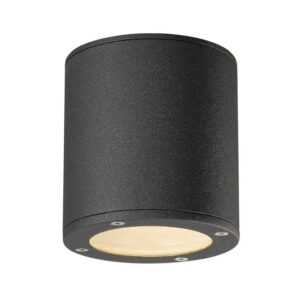 SLV Belgium - Sitra Ceiling downl. apparent plafond 1x max 9W Gx53 230V D=10cm anthracite IP44 - 231545
