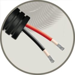 SOLFLEX - Solflex tube précâblé 20mm Noir stable aux UV + 2X Solar 4mm² - SOSOLAR2X4RZ