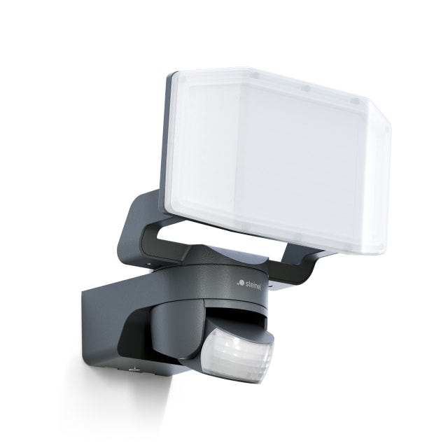 STEINEL - Steinel XLED PROTECT Projecteur Large PIR Sensor Antracyte IP54 IK03 3000K - 091828
