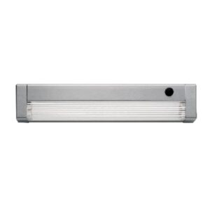 Réglette sous meuble T5 13W argentée 575 mm, configuration visible