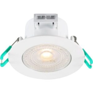 Détails visibles de Spot LED encastrable IP44 blanc 420 lm 3000K pour Spots encastrés