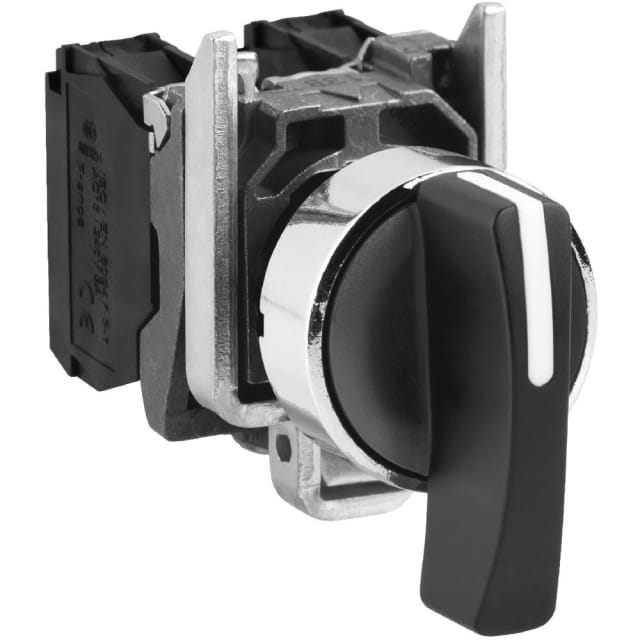 Schneider Automation - Bouton tournant noir Ø22 - à crosse - 3 positions - 2F - XB4BJ53