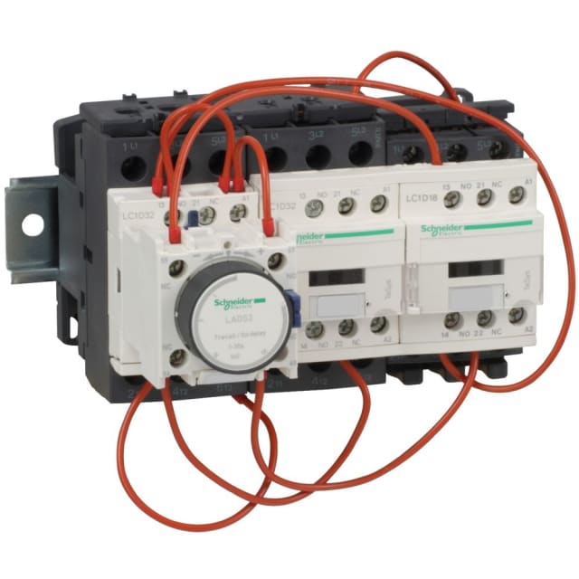 Schneider Automation - Démarreur étoile triangle sur platine TeSys LC3-D - bobine 230V AC - LC3D32AP7