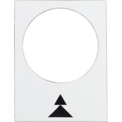 Schneider Automation - Étiquette - 30 x 40mm - blanc - droite PV-GV - ZB2BY4909