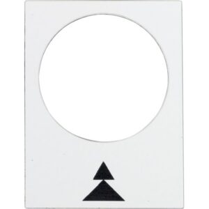 Schneider Automation - Étiquette - 30 x 40mm - blanc - droite PV-GV - ZB2BY4909