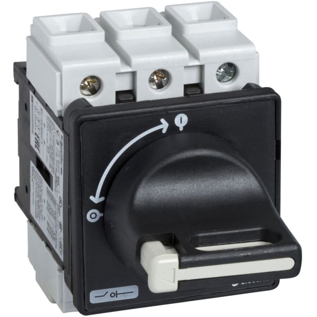 Schneider Automation - Interrupteur-sectionneur VBD - 3P - 690V 25A - poignée noire cadenassable - VBD0