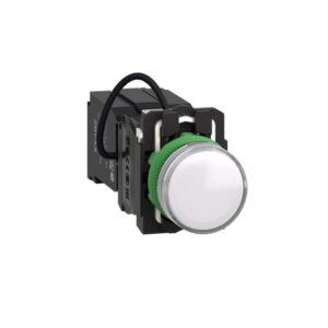 Schneider Automation - VOYANT BLANC A DEL INTEGREE 400V AC VIS ETRIER GAMME PLASTIQUE 22MM MODULAIRE - XB5AV5B1