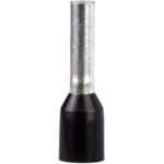 Embout de câble isolé 1,5 mm² noir, configuration visible