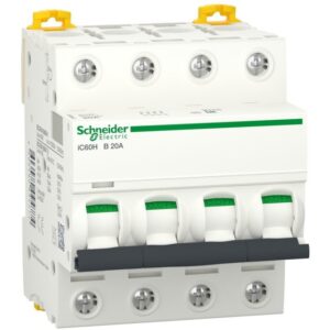 Schneider Distribution - Disjoncteur iC60H 4P 20A B - A9F88420