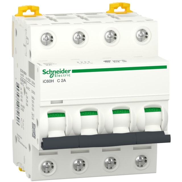 Schneider Distribution - Disjoncteur iC60H 4P 2A C - A9F84402
