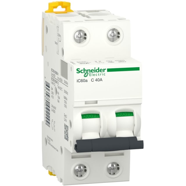 Schneider Distribution - Disjoncteur iC60a 2P 40A C - A9F64240