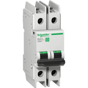 Schneider Distribution - Multi 9 - C60BP - disjoncteur - 2P - 2 A - Courbe C - 480Y/277 V - 10 kA - UL489 - M9F42202