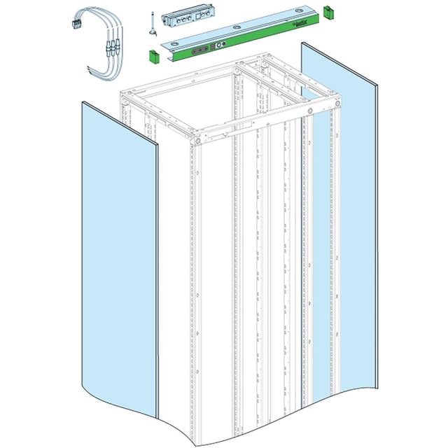 Schneider Distribution - PrismaSeT Active 2 PANNEAUX LAT.IP30 P400 - LVS08752D