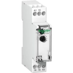 Schneider Distribution - Relais iRTH - ap. une tempo. à la mise H.T. d'1 charge-1C/O-Uc 24-240V CA/24V CC - A9E16068