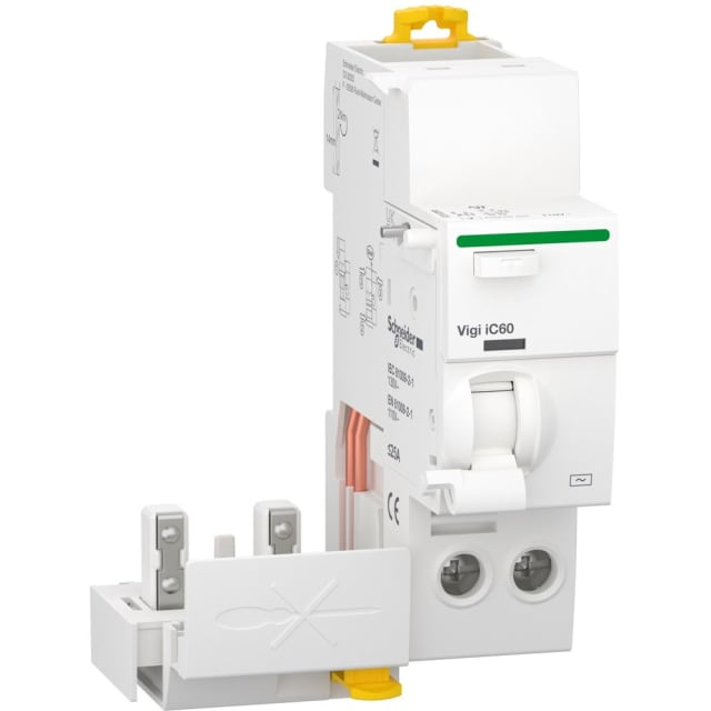 Schneider Distribution - Vigi iC60 - bloc différentiel - 2P - 25A - 30mA - Type AC - A9Q01225