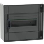 Détails visibles de Coffret électrique en saillie 13 modules porte transparente pour Coffrets en saillie