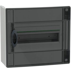 Détails visibles de Coffret électrique en saillie 13 modules porte transparente pour Coffrets en saillie
