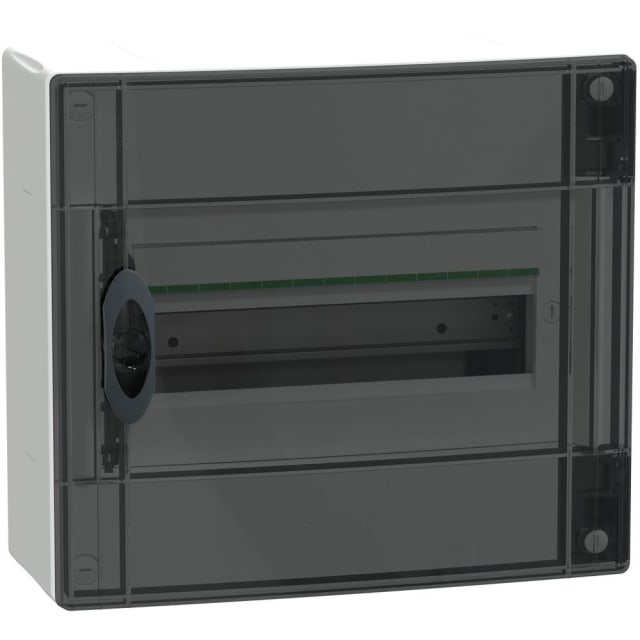 Schneider Residential - PrismaSeT XS - coffret en saillie - 1 rangée - 13M - porte transparente - blanc - LVSXM113