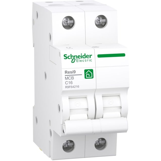 Schneider Residential - Resi9 XB disjoncteur miniature 2P 16A 3kA - R9F64216