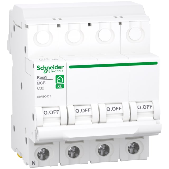 Schneider Residential - Resi9 XE - 3PN - 32A - C - 3000A - 400V - R9FEC432