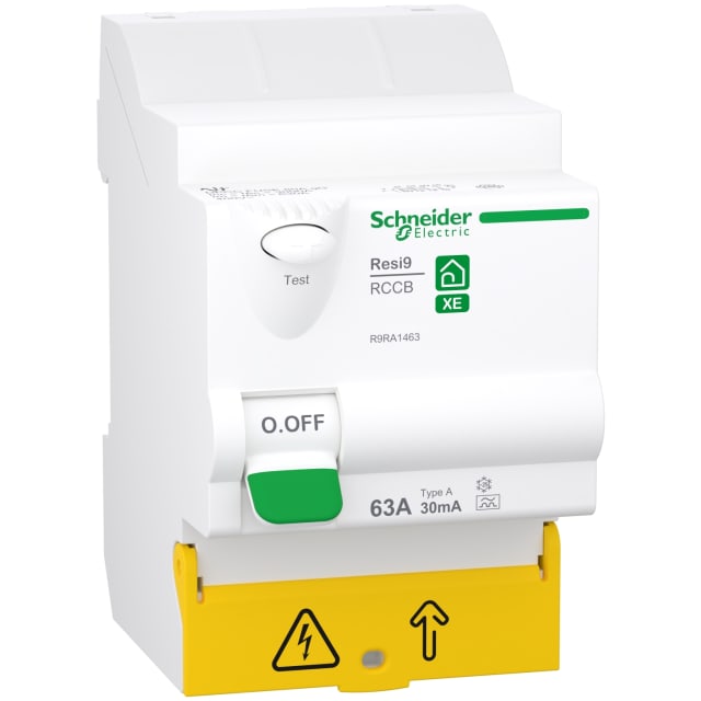 Schneider Residential - Resi9 XE - ID - 3PN - 63A -30mA - type A - R9RA1463