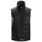 Gilet de travail isolant noir taille S, configuration visible