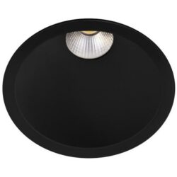 Détails visibles de Spot encastrable LED fixe noir mat IP65 dimmable pour Spots encastrés