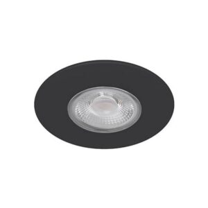 Détails visibles de Spot encastré LED rond fixe IP65 dimmable anthracite pour Spots encastrés