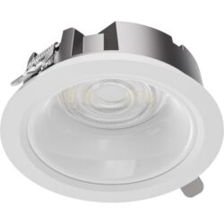Détails visibles de Downlight LED encastrable blanc mat IP54 CRI90 8W Rd125 pour Spots encastrés