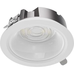 Détails visibles de Downlight LED encastrable blanc mat IP54 CRI90 8W Rd125 pour Spots encastrés