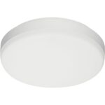 Applique murale LED ronde CCT avec urgence, dimensions 285 × 285 × 80 mm
