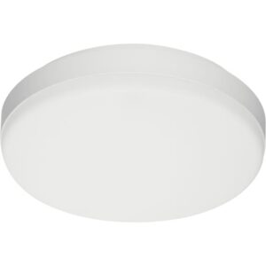 Applique murale LED ronde CCT avec urgence, dimensions 285 × 285 × 80 mm