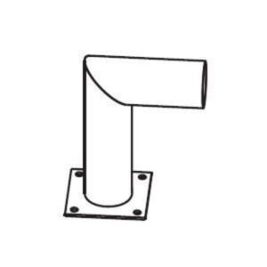 TECHNOLUX - Streetlight support mural type L 60mm noir RAL9005 - LDAL-B
