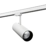 Détails visibles de Spot LED sur rail 3 allumages blanc mat 4000K pour Éclairage sur rail