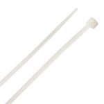 Collier de serrage nylon naturel mm, finition blanc